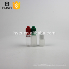 E liquid 5ml 10ml dropper bottle PET/PP plastic bottle with childproof cap